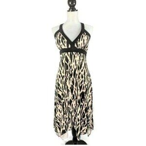 I.N. Studio Dress Womens‎ 14 Animal Print Sleeveless V Neck Stretch New